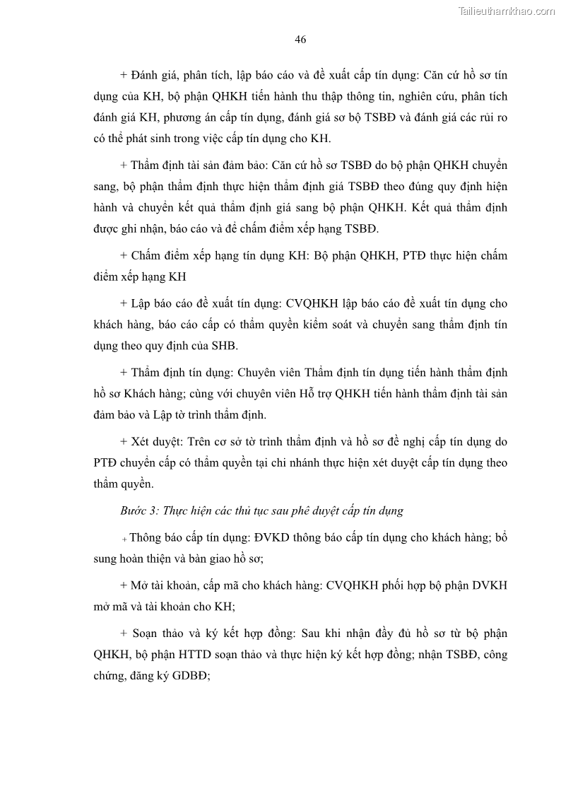 Luận văn thạc sĩ kinh doanh thương mại Quản lý rủi ro tín dụng khách hàng cá nhân tại Ngân hàng Sài gòn Hà Nội- SHB Chi nhánh Quảng Ninh - 5 Trang 57