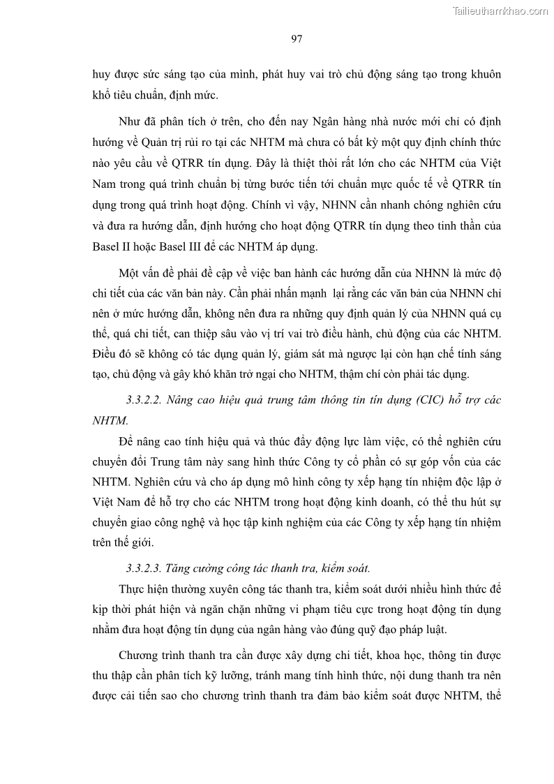 Luận văn thạc sĩ kinh doanh thương mại Quản lý rủi ro tín dụng khách hàng cá nhân tại Ngân hàng Sài gòn Hà Nội- SHB Chi nhánh Quảng Ninh - 9 Trang 108