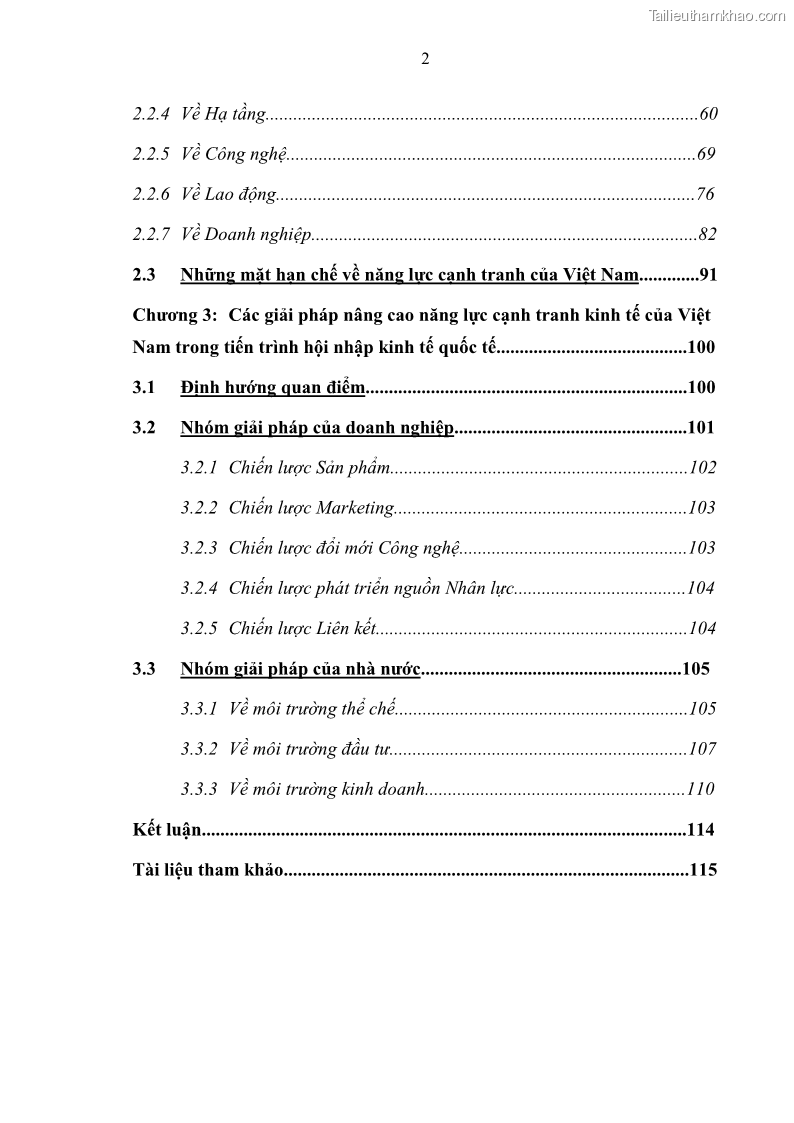 Luận văn thạc sĩ luật học Bảo vệ quyền lợi lao động nữ trong Pháp luật lao động Việt Nam - 1 Trang 2