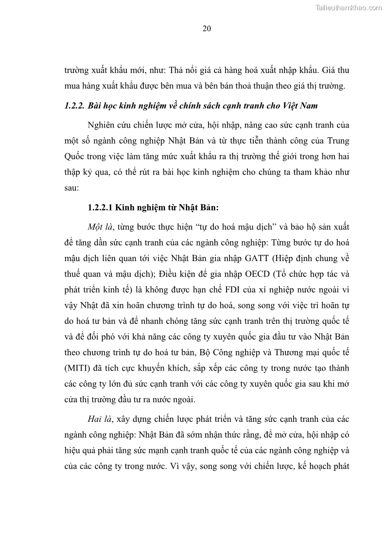Luận văn thạc sĩ luật học Bảo vệ quyền lợi lao động nữ trong Pháp luật lao động Việt Nam - 2 Trang 20