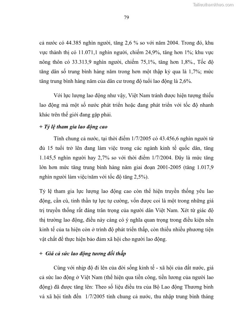 Luận văn thạc sĩ luật học Bảo vệ quyền lợi lao động nữ trong Pháp luật lao động Việt Nam - 7 Trang 79