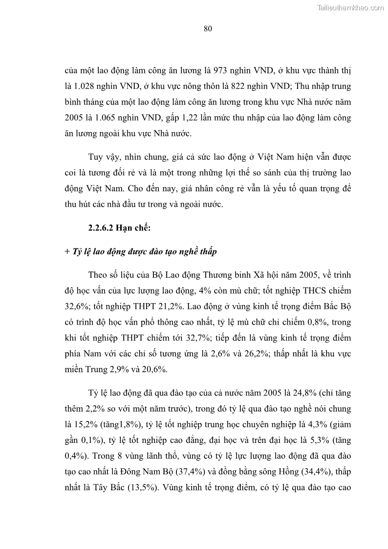 Luận văn thạc sĩ luật học Bảo vệ quyền lợi lao động nữ trong Pháp luật lao động Việt Nam - 7 Trang 80