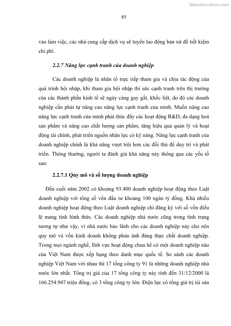 Luận văn thạc sĩ luật học Bảo vệ quyền lợi lao động nữ trong Pháp luật lao động Việt Nam - 8 Trang 85