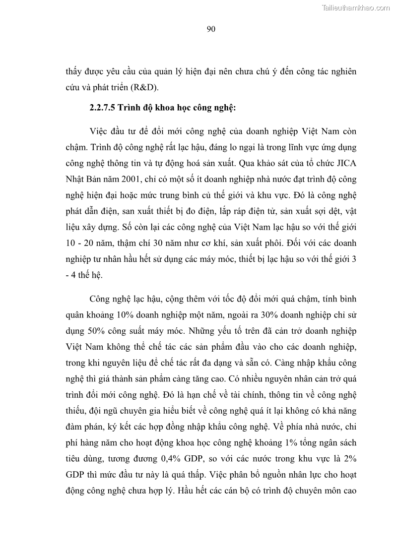 Luận văn thạc sĩ luật học Bảo vệ quyền lợi lao động nữ trong Pháp luật lao động Việt Nam - 8 Trang 90