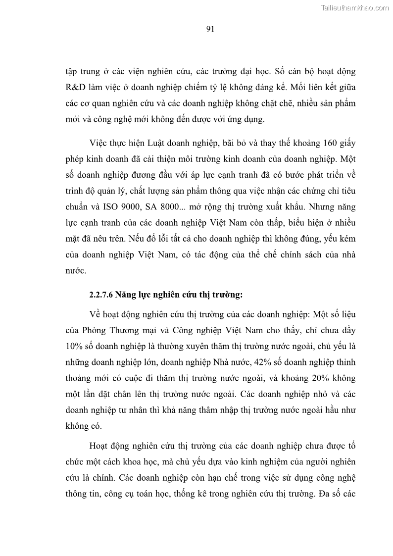 Luận văn thạc sĩ luật học Bảo vệ quyền lợi lao động nữ trong Pháp luật lao động Việt Nam - 8 Trang 91