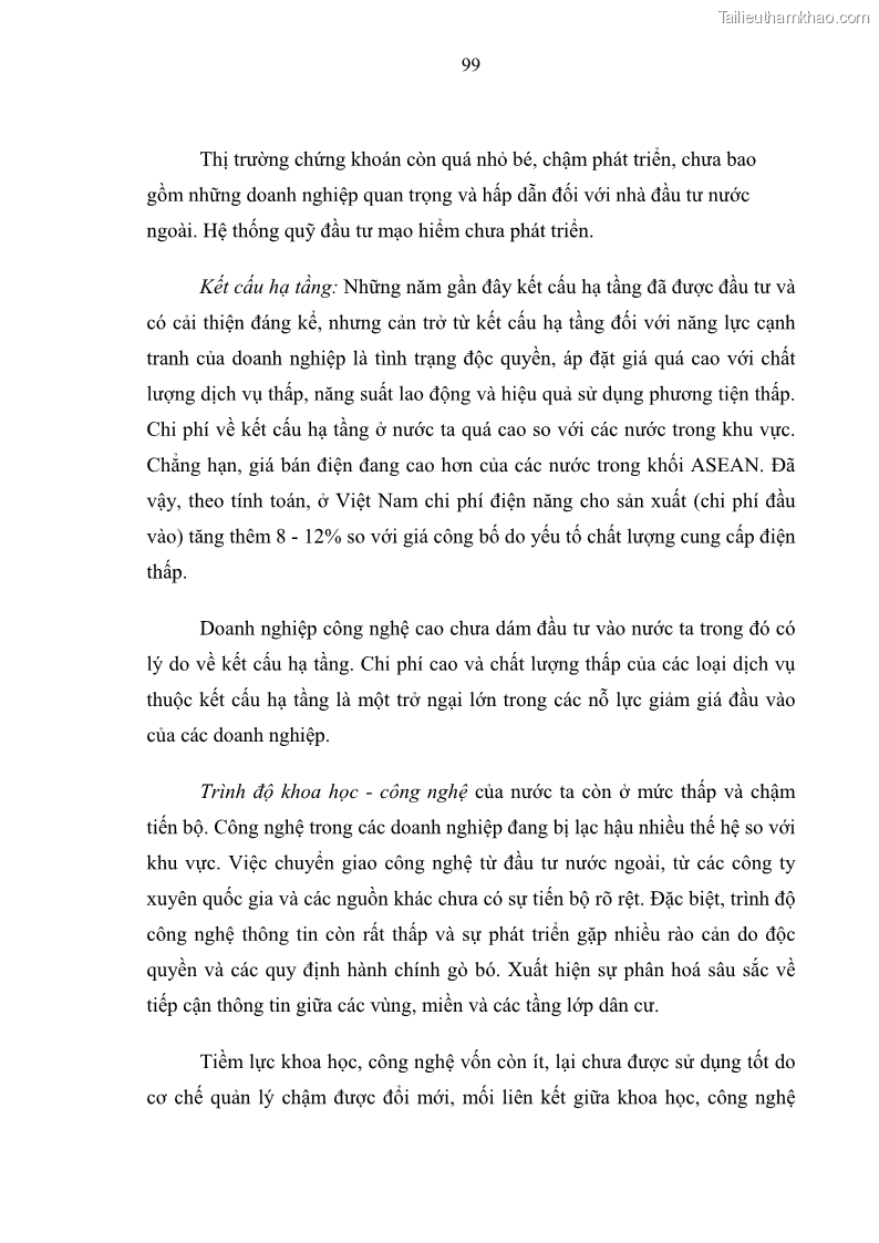 Luận văn thạc sĩ luật học Bảo vệ quyền lợi lao động nữ trong Pháp luật lao động Việt Nam - 9 Trang 99