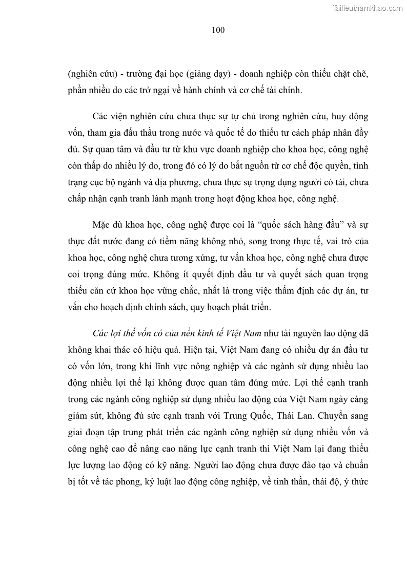 Luận văn thạc sĩ luật học Bảo vệ quyền lợi lao động nữ trong Pháp luật lao động Việt Nam - 9 Trang 100