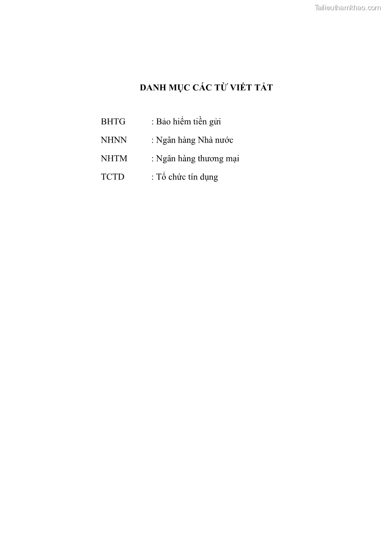Luận văn thạc sĩ luật học Bảo vệ quyền lợi người gửi tiền tại ngân hàng thương mại theo pháp luật Việt Nam - 1 Trang 5