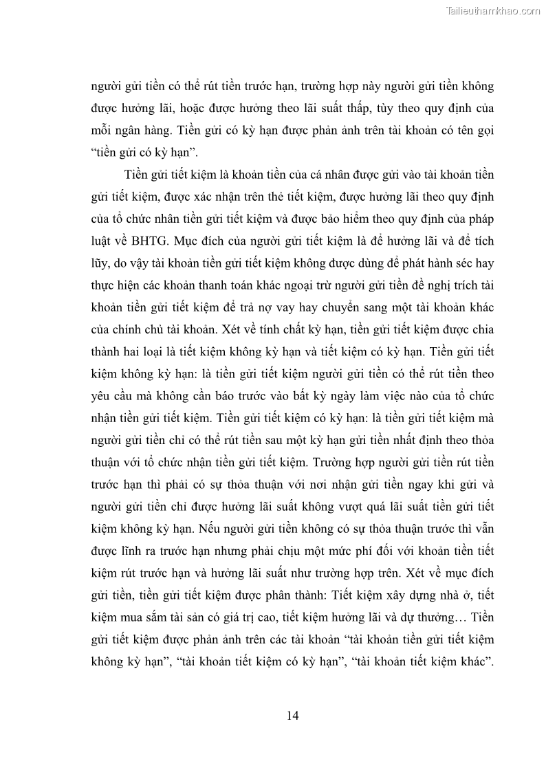 Luận văn thạc sĩ luật học Bảo vệ quyền lợi người gửi tiền tại ngân hàng thương mại theo pháp luật Việt Nam - 2 Trang 19