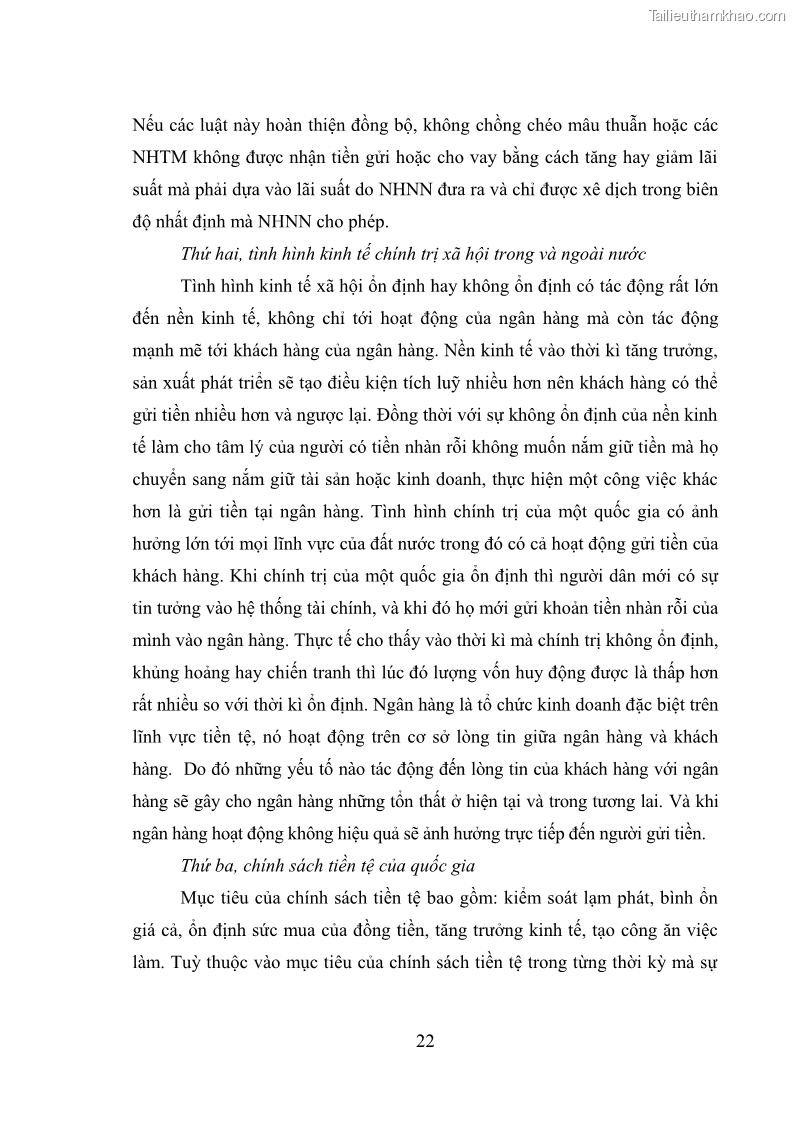 Luận văn thạc sĩ luật học Bảo vệ quyền lợi người gửi tiền tại ngân hàng thương mại theo pháp luật Việt Nam - 3 Trang 27