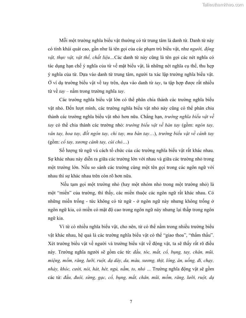 Luận văn thạc sĩ ngôn ngữ học Hiện tượng chuyển trường nghĩa trong thơ Xuân Diệu - 1 Trang 9