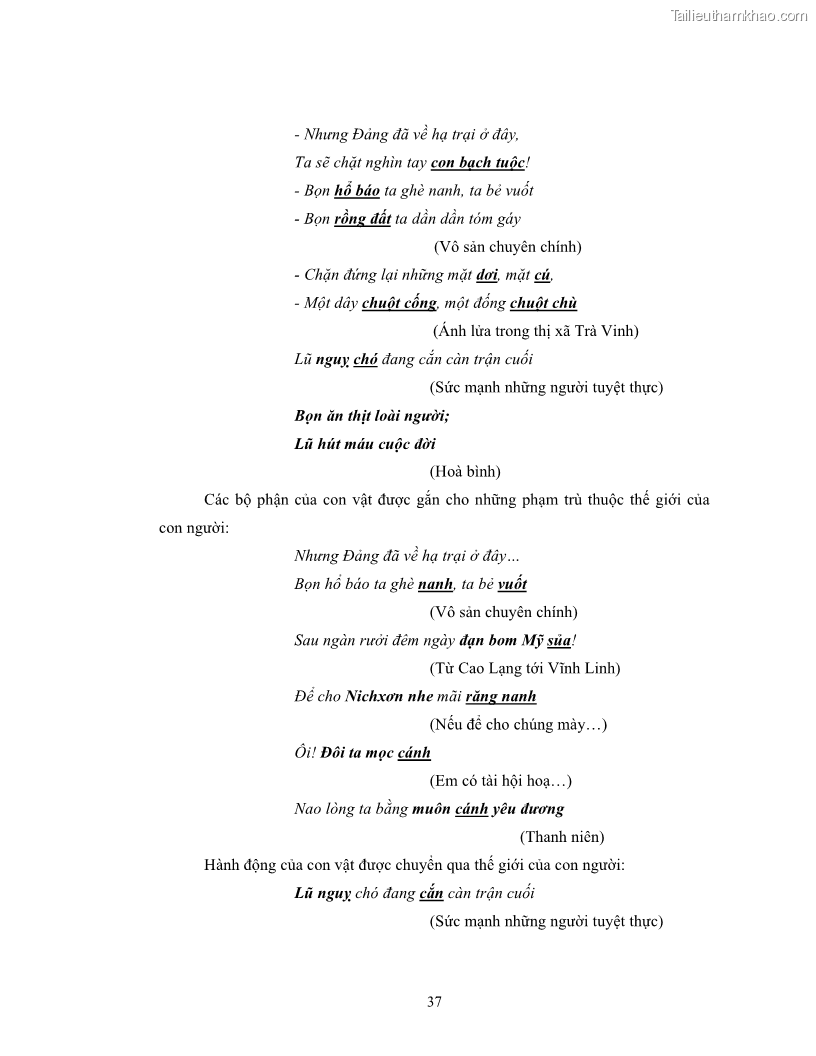 Luận văn thạc sĩ ngôn ngữ học Hiện tượng chuyển trường nghĩa trong thơ Xuân Diệu - 4 Trang 39