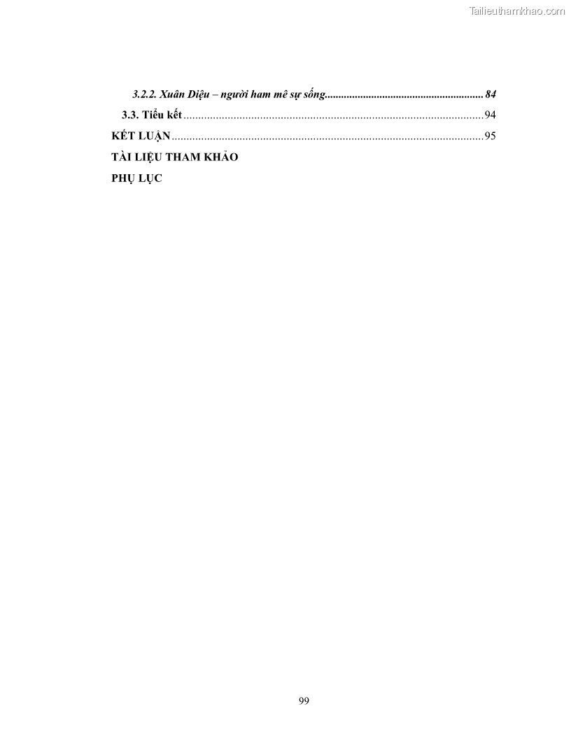 Luận văn thạc sĩ ngôn ngữ học Hiện tượng chuyển trường nghĩa trong thơ Xuân Diệu - 9 Trang 101
