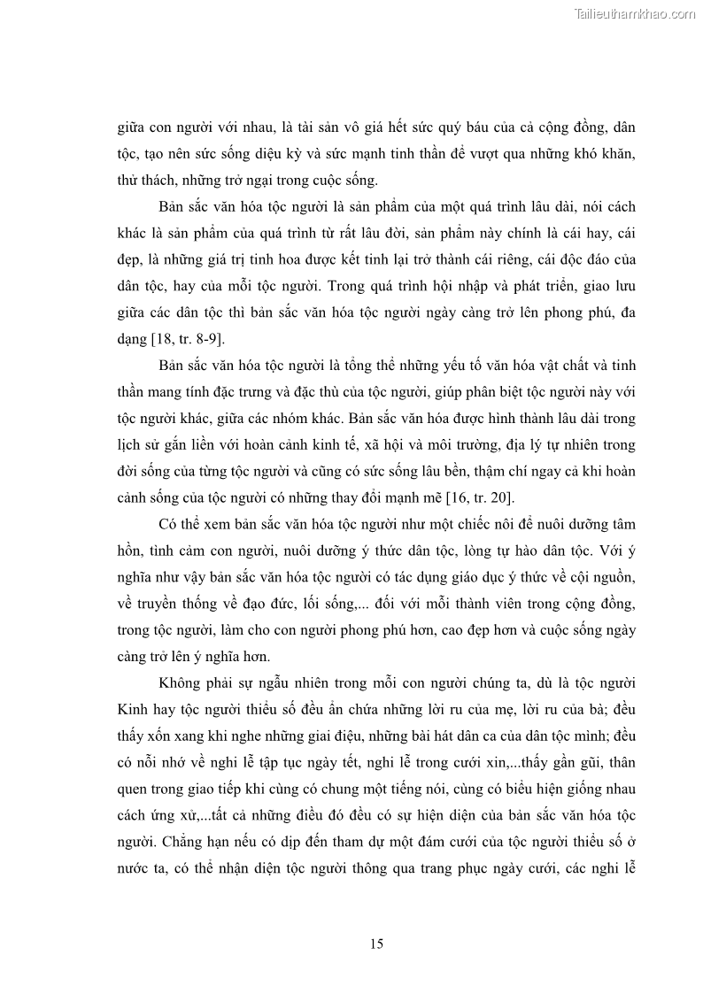 Luận văn thạc sĩ dân tộc học Nghi lễ hôn nhân của người Tu Dí ở xã Thanh Bình, huyện Mường Khương, tỉnh Lào Cai - 2 Trang 22