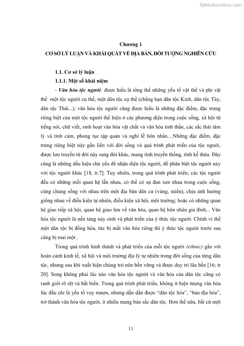 Luận văn thạc sĩ dân tộc học Nghi lễ hôn nhân của người Tu Dí ở xã Thanh Bình, huyện Mường Khương, tỉnh Lào Cai - 2 Trang 18