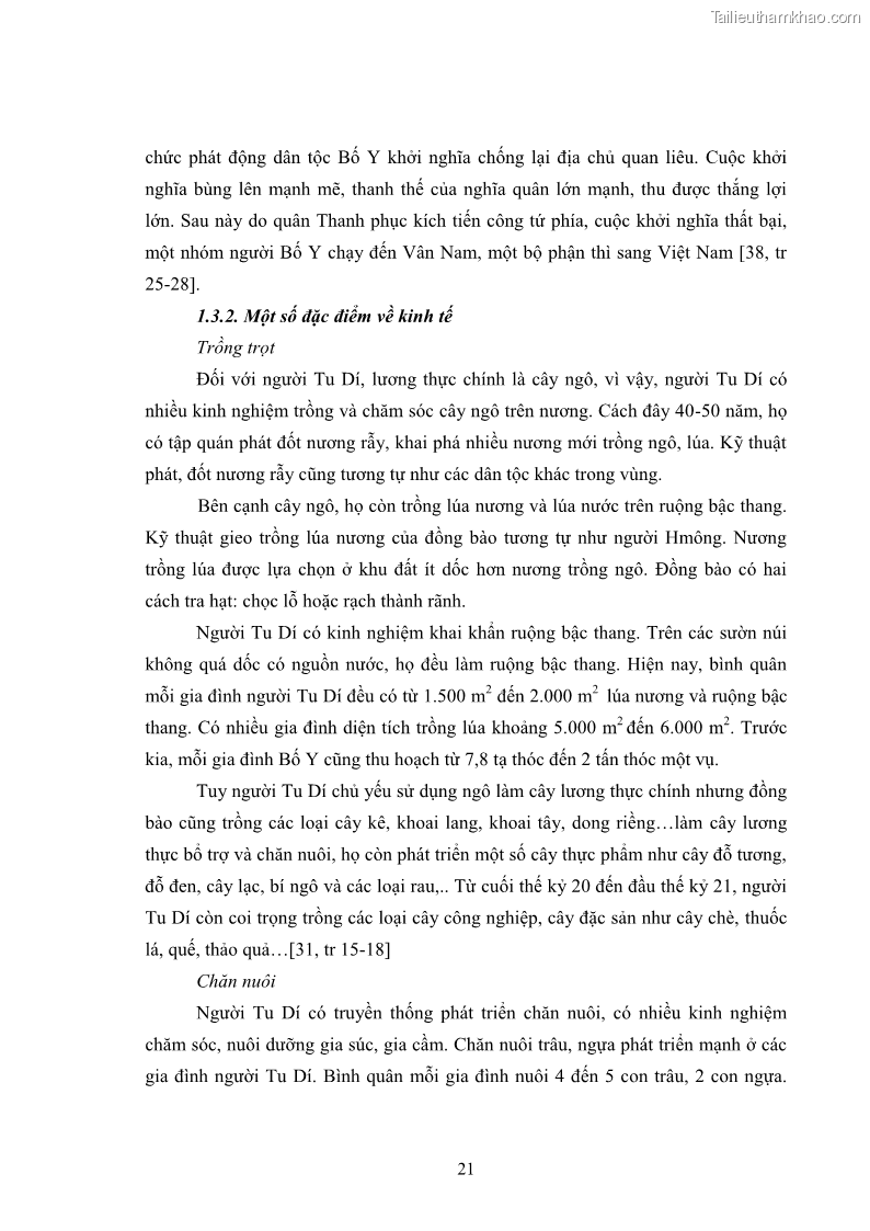 Luận văn thạc sĩ dân tộc học Nghi lễ hôn nhân của người Tu Dí ở xã Thanh Bình, huyện Mường Khương, tỉnh Lào Cai - 3 Trang 28