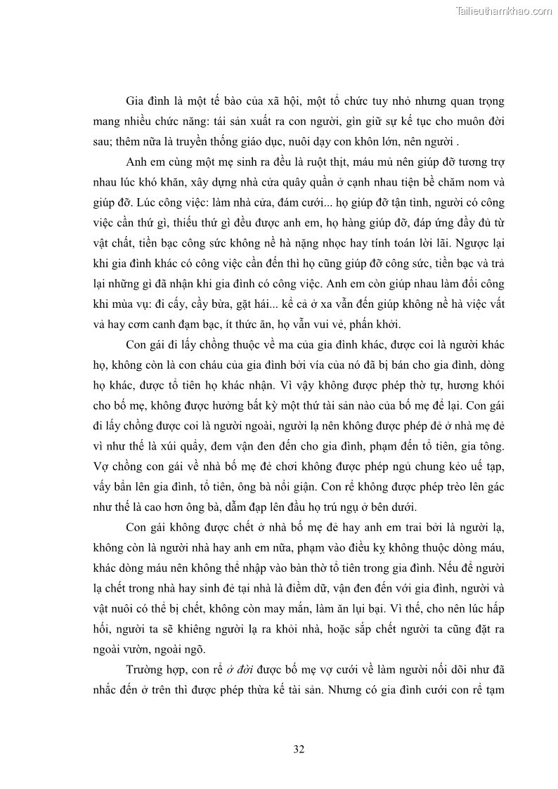 Luận văn thạc sĩ dân tộc học Nghi lễ hôn nhân của người Tu Dí ở xã Thanh Bình, huyện Mường Khương, tỉnh Lào Cai - 4 Trang 39