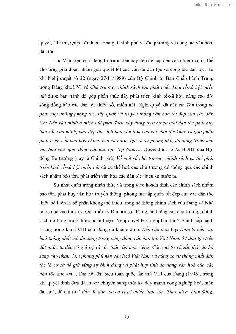 Luận văn thạc sĩ dân tộc học Nghi lễ hôn nhân của người Tu Dí ở xã Thanh Bình, huyện Mường Khương, tỉnh Lào Cai - 7 Trang 77