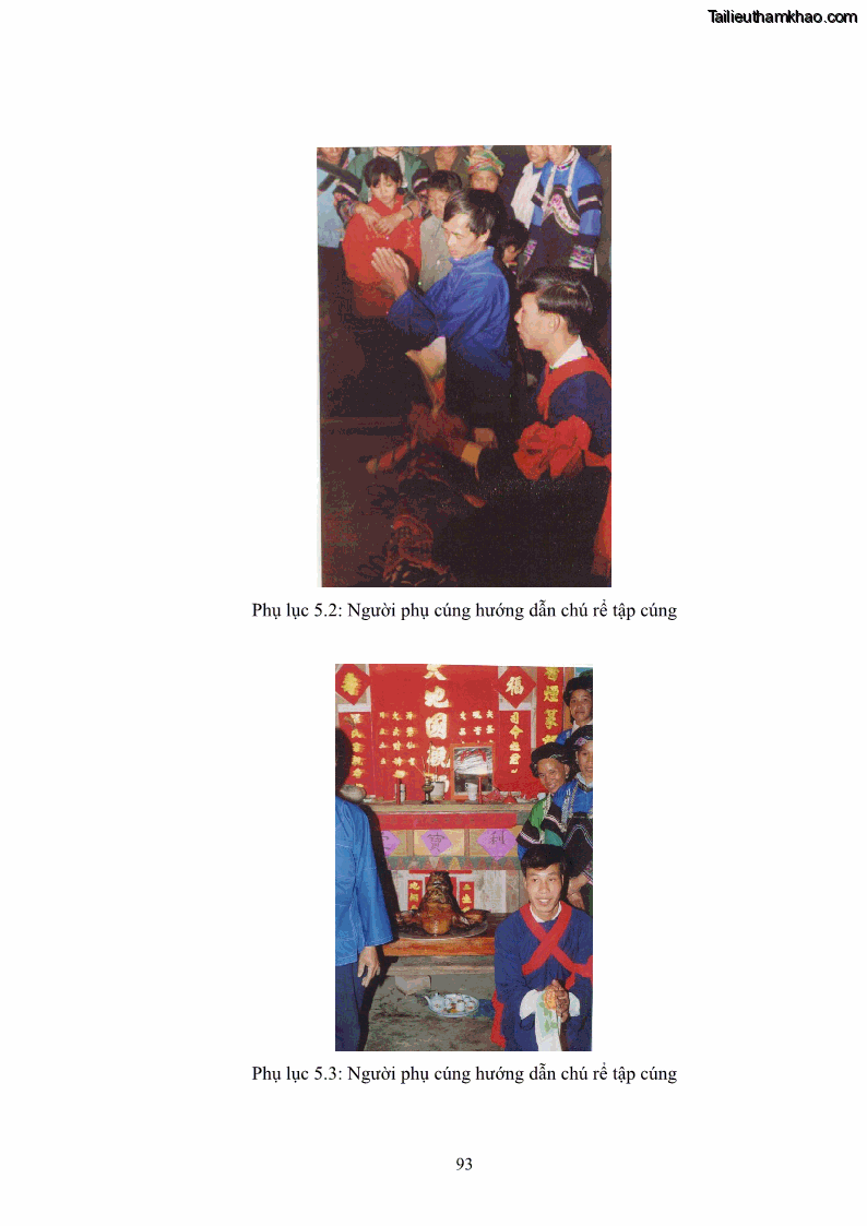 Luận văn thạc sĩ dân tộc học Nghi lễ hôn nhân của người Tu Dí ở xã Thanh Bình, huyện Mường Khương, tỉnh Lào Cai - 9 Trang 100