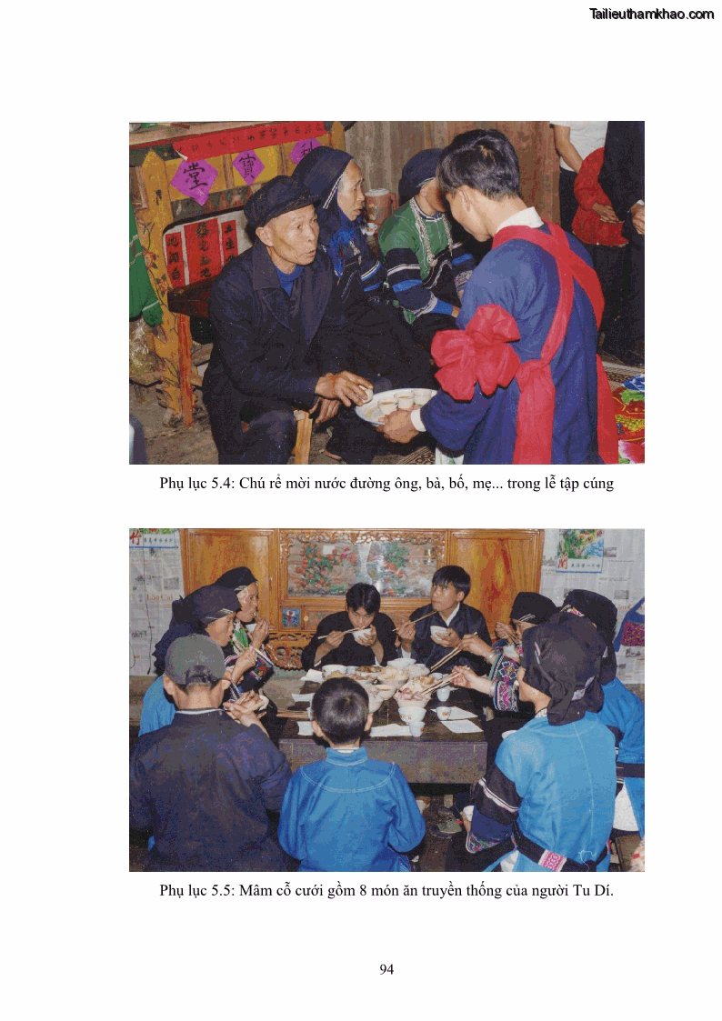 Luận văn thạc sĩ dân tộc học Nghi lễ hôn nhân của người Tu Dí ở xã Thanh Bình, huyện Mường Khương, tỉnh Lào Cai - 9 Trang 101