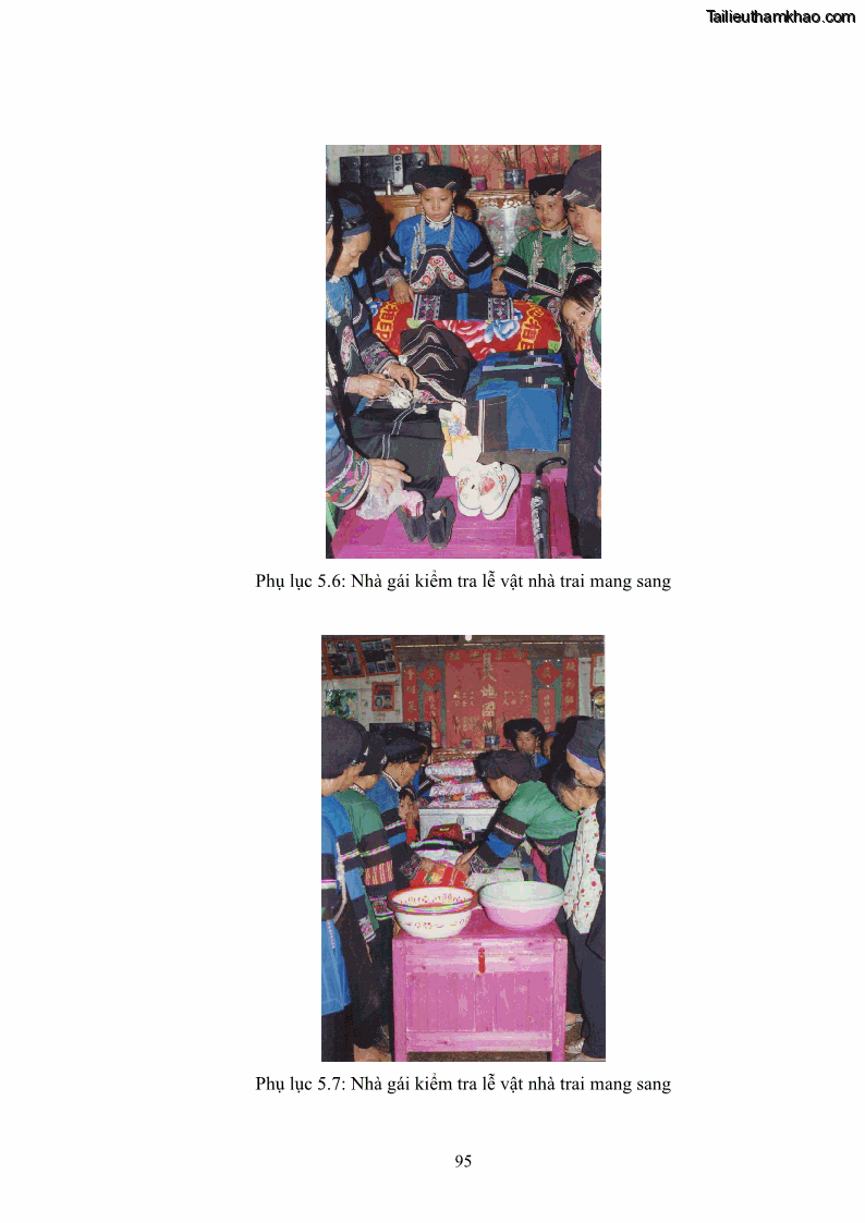 Luận văn thạc sĩ dân tộc học Nghi lễ hôn nhân của người Tu Dí ở xã Thanh Bình, huyện Mường Khương, tỉnh Lào Cai - 9 Trang 102