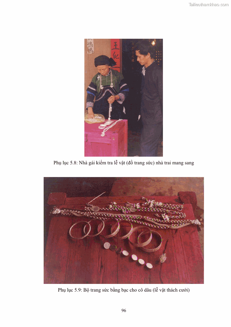 Luận văn thạc sĩ dân tộc học Nghi lễ hôn nhân của người Tu Dí ở xã Thanh Bình, huyện Mường Khương, tỉnh Lào Cai - 9 Trang 103