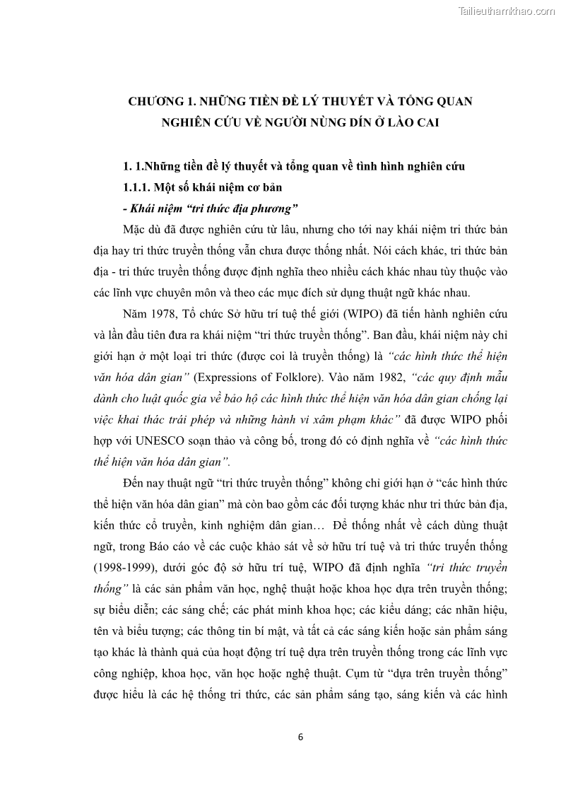 Luận văn thạc sĩ dân tộc học Tri thức địa phương về giáo dục trẻ em của người Nùng Dín ở thôn Tùng Lâu, Xã Tung Chung Phố, Huyện Mường Khương, tỉnh Lào Cai - 1 Trang 12
