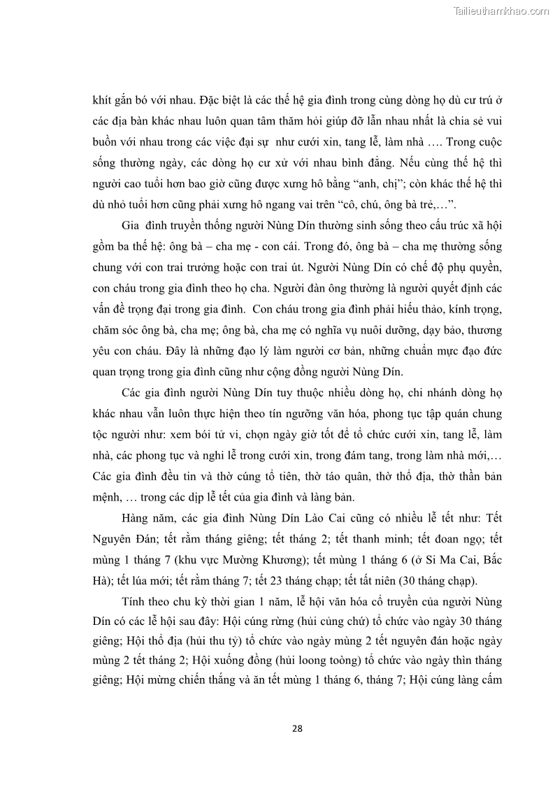 Luận văn thạc sĩ dân tộc học Tri thức địa phương về giáo dục trẻ em của người Nùng Dín ở thôn Tùng Lâu, Xã Tung Chung Phố, Huyện Mường Khương, tỉnh Lào Cai - 3 Trang 34