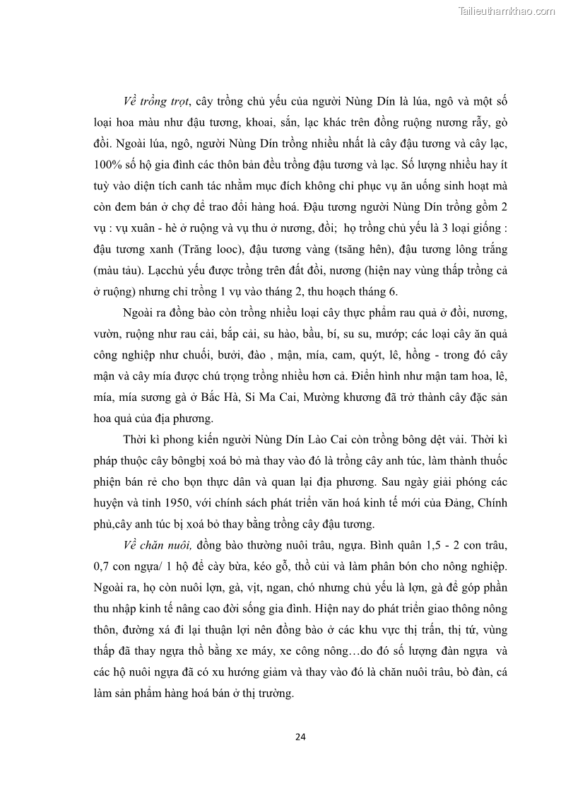 Luận văn thạc sĩ dân tộc học Tri thức địa phương về giáo dục trẻ em của người Nùng Dín ở thôn Tùng Lâu, Xã Tung Chung Phố, Huyện Mường Khương, tỉnh Lào Cai - 3 Trang 30