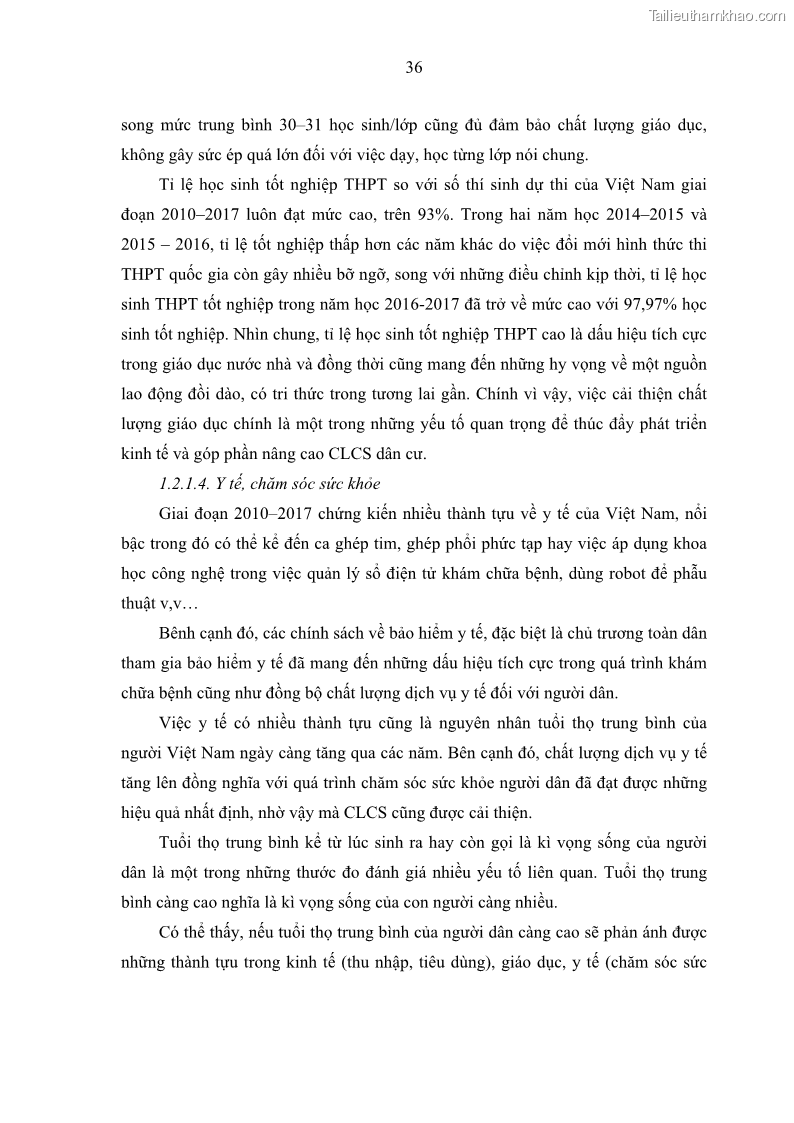 Luận văn thạc sĩ địa lý Chất lượng cuộc sống dân cư quận 6, thành phố Hồ Chí Minh - 4 Trang 46