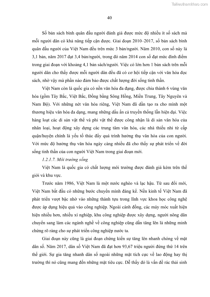 Luận văn thạc sĩ địa lý Chất lượng cuộc sống dân cư quận 6, thành phố Hồ Chí Minh - 5 Trang 50