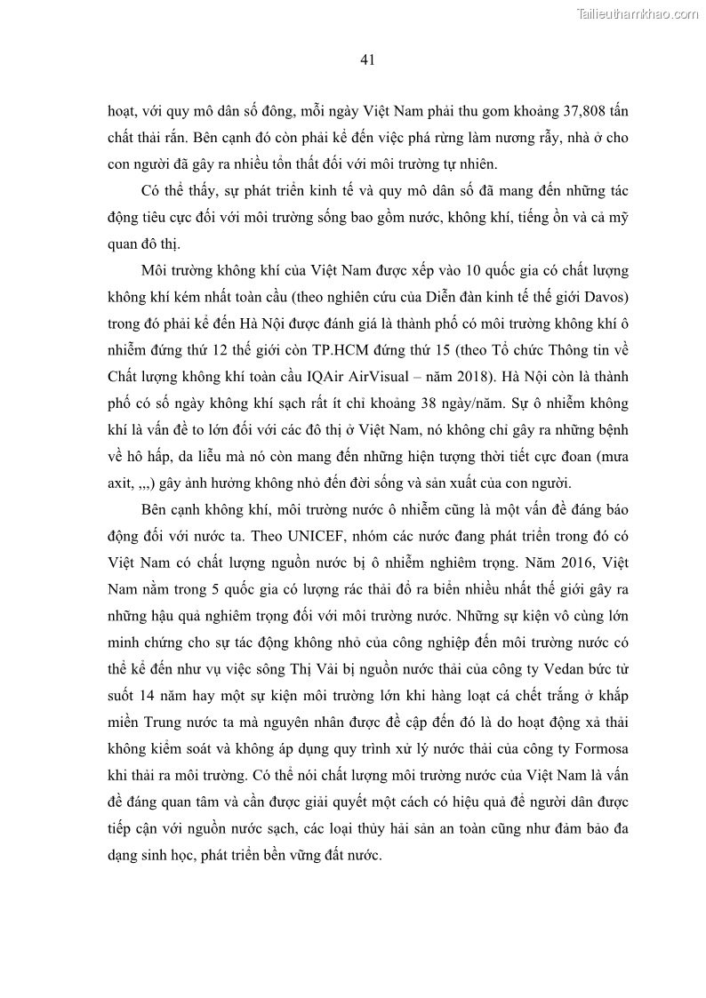 Luận văn thạc sĩ địa lý Chất lượng cuộc sống dân cư quận 6, thành phố Hồ Chí Minh - 5 Trang 51
