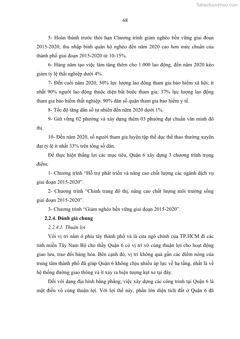 Luận văn thạc sĩ địa lý Chất lượng cuộc sống dân cư quận 6, thành phố Hồ Chí Minh - 7 Trang 78