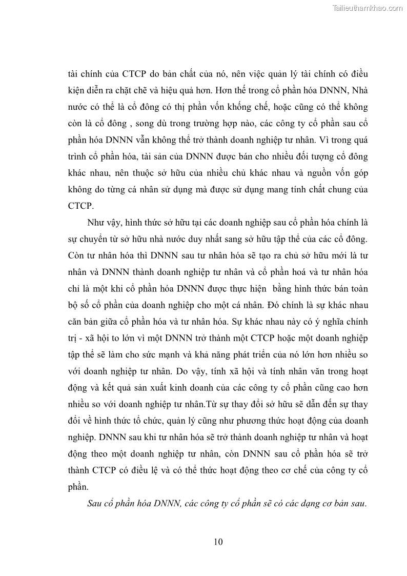 Luận văn thạc sĩ khoa học kinh tế Cổ phần hóa doanh nghiệp nhà nước của Thanh Hóa - 2 Trang 14