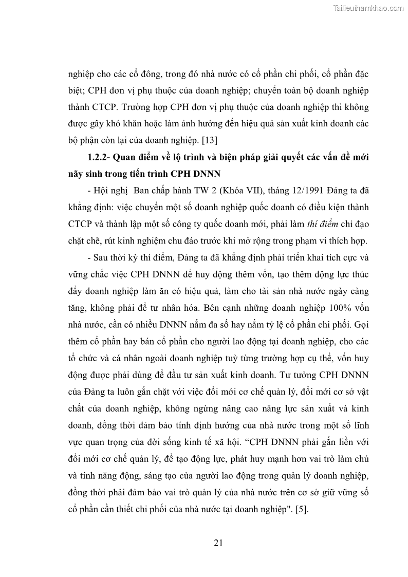 Luận văn thạc sĩ khoa học kinh tế Cổ phần hóa doanh nghiệp nhà nước của Thanh Hóa - 3 Trang 25