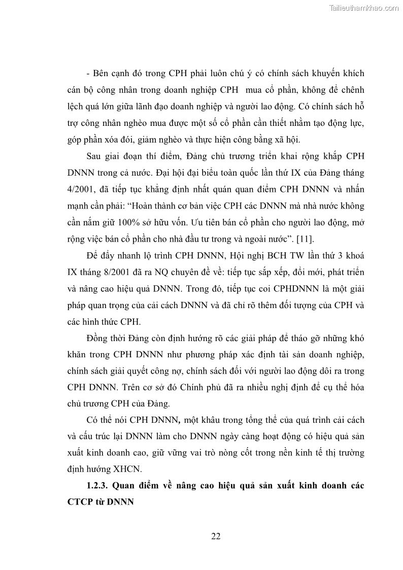 Luận văn thạc sĩ khoa học kinh tế Cổ phần hóa doanh nghiệp nhà nước của Thanh Hóa - 3 Trang 26