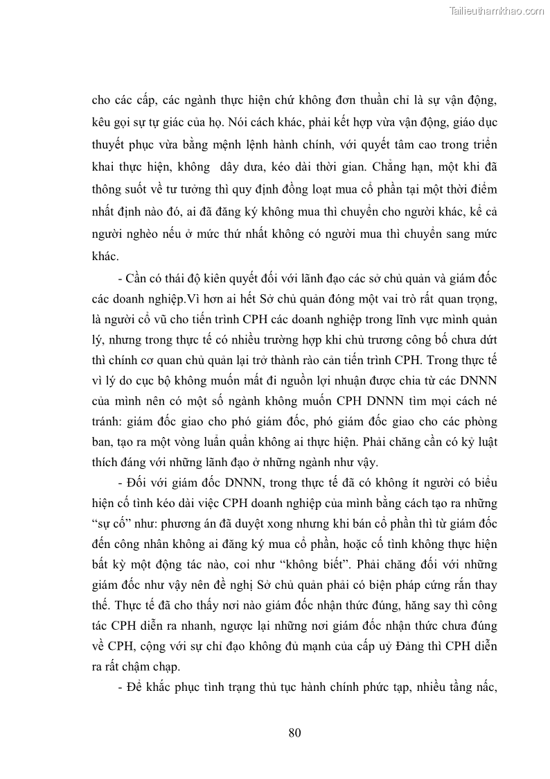 Luận văn thạc sĩ khoa học kinh tế Cổ phần hóa doanh nghiệp nhà nước của Thanh Hóa - 7 Trang 84
