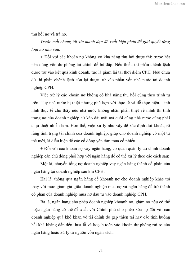 Luận văn thạc sĩ khoa học kinh tế Cổ phần hóa doanh nghiệp nhà nước của Thanh Hóa - 7 Trang 75