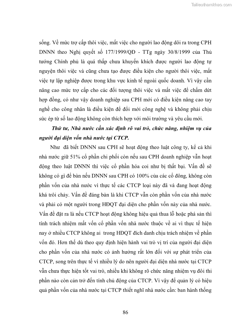 Luận văn thạc sĩ khoa học kinh tế Cổ phần hóa doanh nghiệp nhà nước của Thanh Hóa - 8 Trang 90