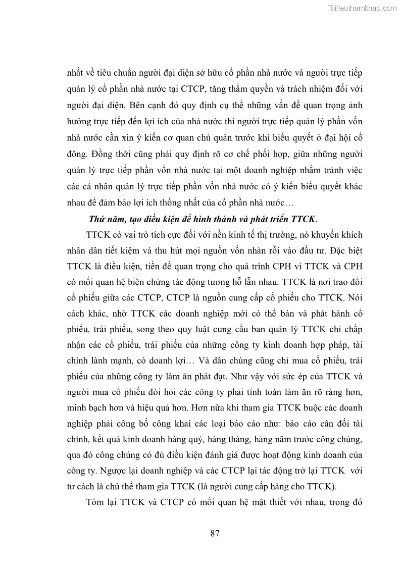 Luận văn thạc sĩ khoa học kinh tế Cổ phần hóa doanh nghiệp nhà nước của Thanh Hóa - 8 Trang 91