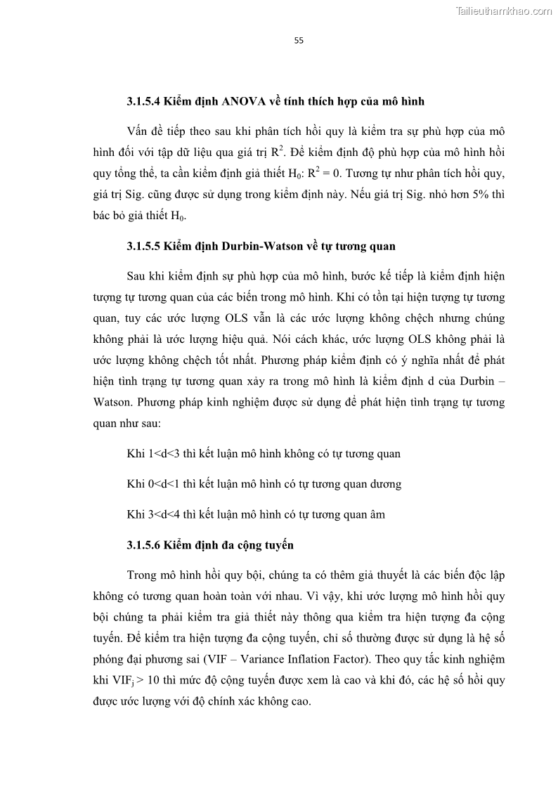 Luận văn thạc sĩ kinh tế Các nhân tố ảnh hưởng đến khả năng sinh lợi tại các ngân hàng thương mại cổ phần Việt Nam - 6 Trang 66