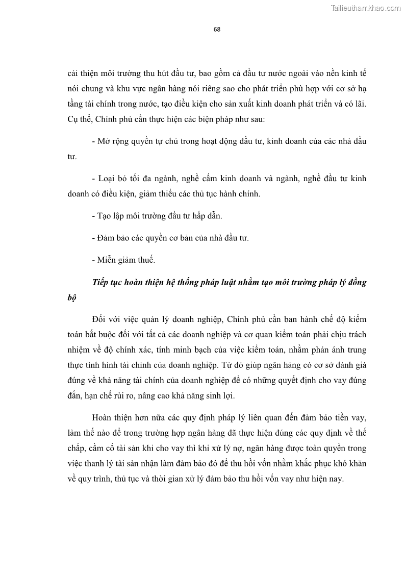 Luận văn thạc sĩ kinh tế Các nhân tố ảnh hưởng đến khả năng sinh lợi tại các ngân hàng thương mại cổ phần Việt Nam - 7 Trang 79