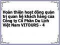 Hoàn thiện hoạt động quản trị quan hệ khách hàng của Công ty Cổ Phần Du Lịch Việt Nam VITOURS - 4