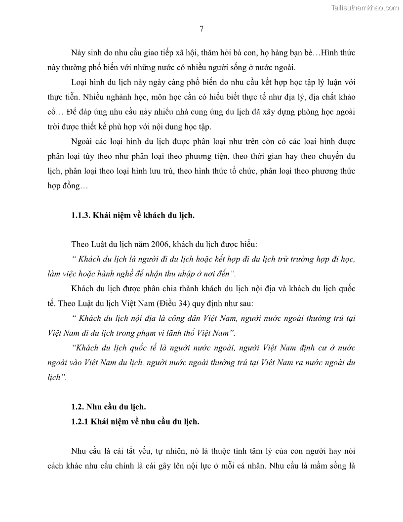Khóa luận tốt nghiệp Giải pháp nhằm nâng cao hiệu quả kinh doanh lữ hành nội địa tại Công ty cổ phần du lịch VNTOUR - 2 Trang 17