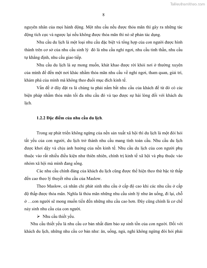 Khóa luận tốt nghiệp Giải pháp nhằm nâng cao hiệu quả kinh doanh lữ hành nội địa tại Công ty cổ phần du lịch VNTOUR - 2 Trang 18