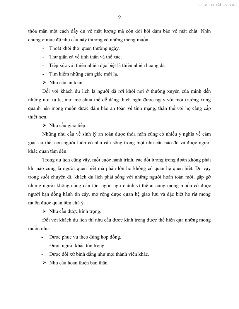 Khóa luận tốt nghiệp Giải pháp nhằm nâng cao hiệu quả kinh doanh lữ hành nội địa tại Công ty cổ phần du lịch VNTOUR - 2 Trang 19