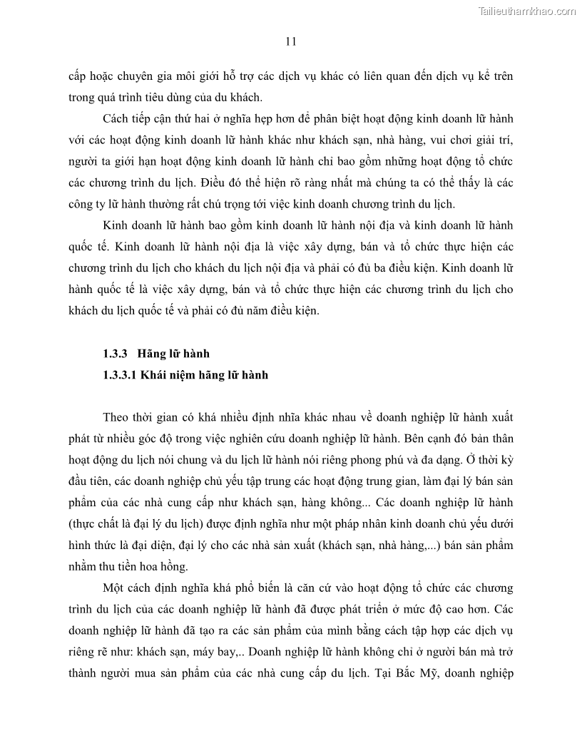 Khóa luận tốt nghiệp Giải pháp nhằm nâng cao hiệu quả kinh doanh lữ hành nội địa tại Công ty cổ phần du lịch VNTOUR - 2 Trang 21