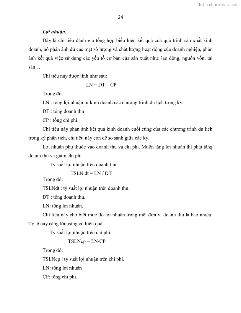 Khóa luận tốt nghiệp Giải pháp nhằm nâng cao hiệu quả kinh doanh lữ hành nội địa tại Công ty cổ phần du lịch VNTOUR - 3 Trang 34