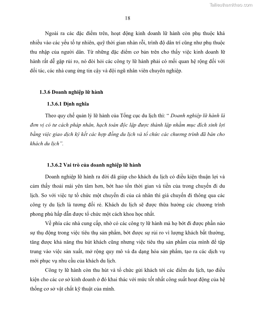 Khóa luận tốt nghiệp Giải pháp nhằm nâng cao hiệu quả kinh doanh lữ hành nội địa tại Công ty cổ phần du lịch VNTOUR - 3 Trang 28