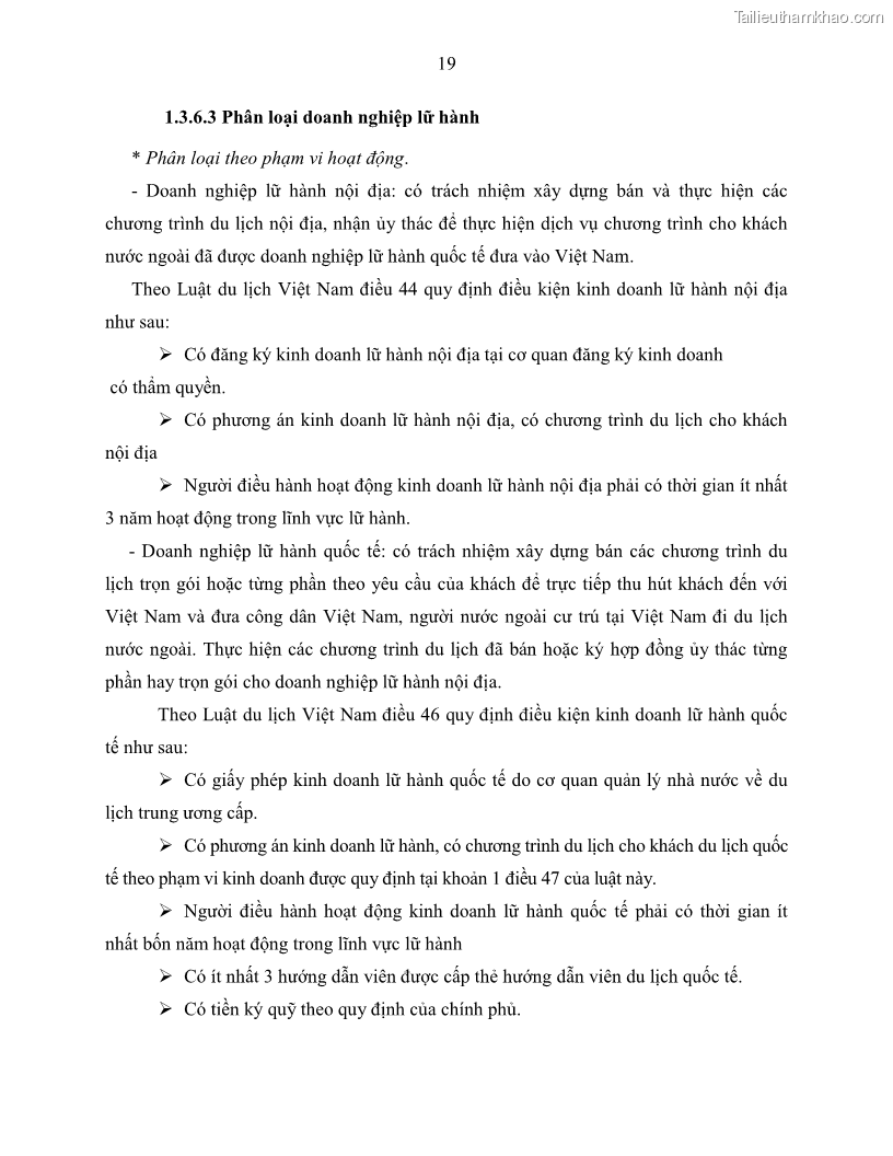 Khóa luận tốt nghiệp Giải pháp nhằm nâng cao hiệu quả kinh doanh lữ hành nội địa tại Công ty cổ phần du lịch VNTOUR - 3 Trang 29